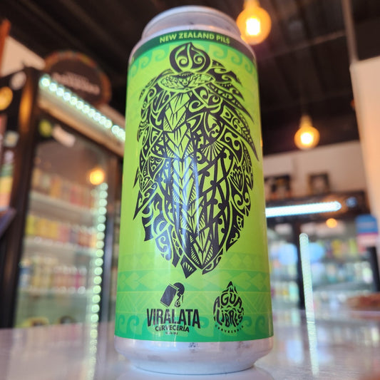 Lata de cerveza artesanal Viralata Sauvipils New Zealand Pilsner 473cc - Puerto Cervecero